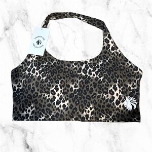 S.t.y.l.e stronger than your last excuse Conquer Sports Bra - Dark Cheetah L